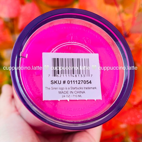 ❤️LAST🎄Starbucks Magenta Purple Winter 2021 Holiday Pinecone Color Changing Cup - Picture 6 of 6